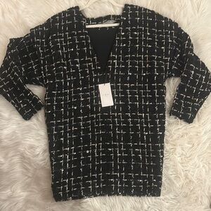 IRO Boxy Black and White Blouse